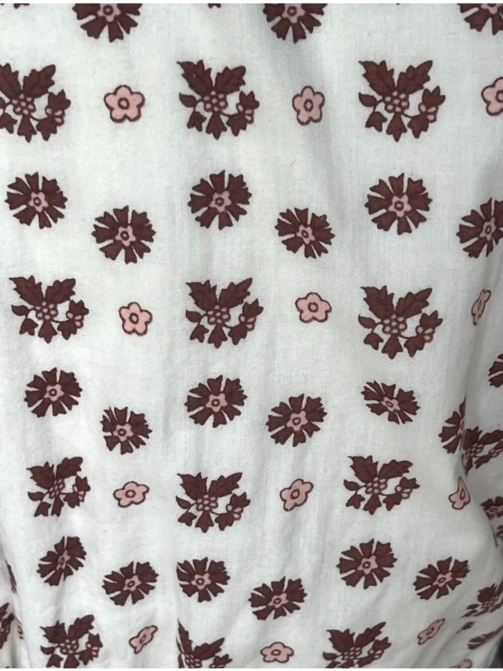 Cleobella Blakey Midi Dress Women's S White Rust Lined Cotton NWT Boho Floral - Picture 16 of 16